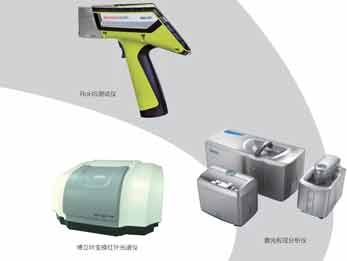 RoHS tester, laser particle size analyzer, Fourier transform infrared spectrometer, heavy metal tester